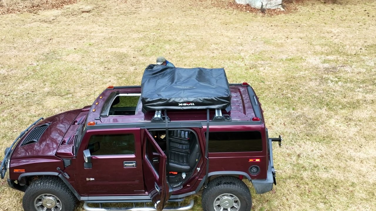Hummer H2 Overland Build!  X Bull Roof Mount Tent Install 4K