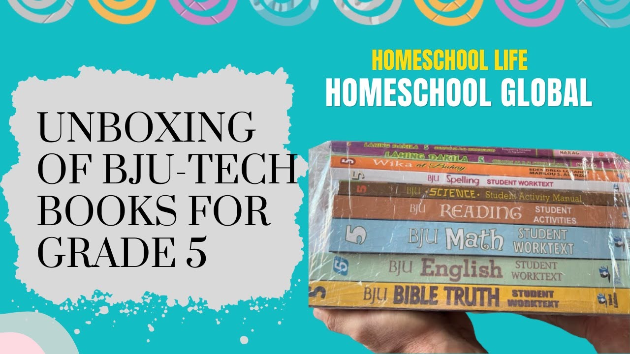Homeschool Global Textbooks for Grade 5 BJU Press Unboxing #homeschooling #homeschoolglobal #china