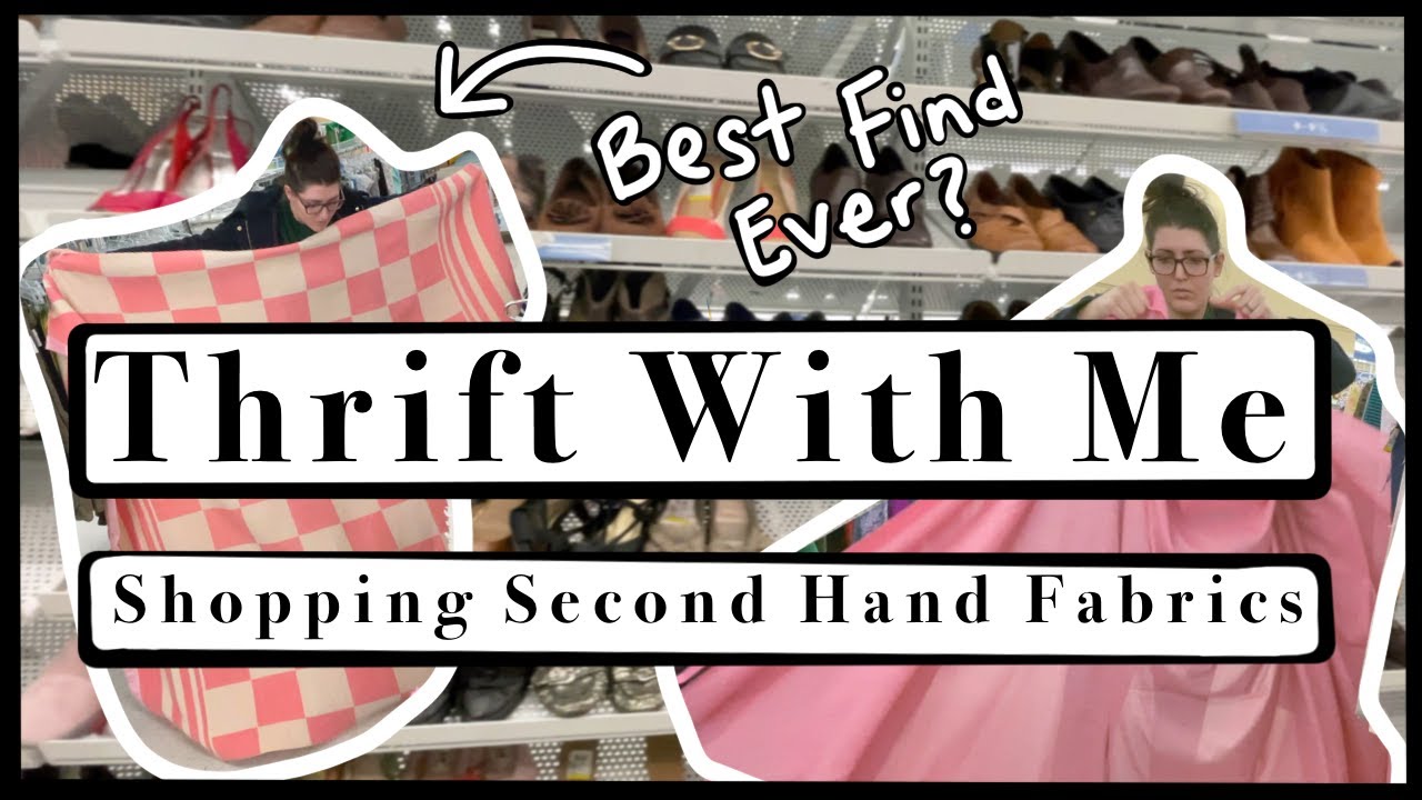 Come Thrifting With Me! Thrifting Tips and Chaos | Sustainable Fabric Sewing Thrift Flip Fantasy