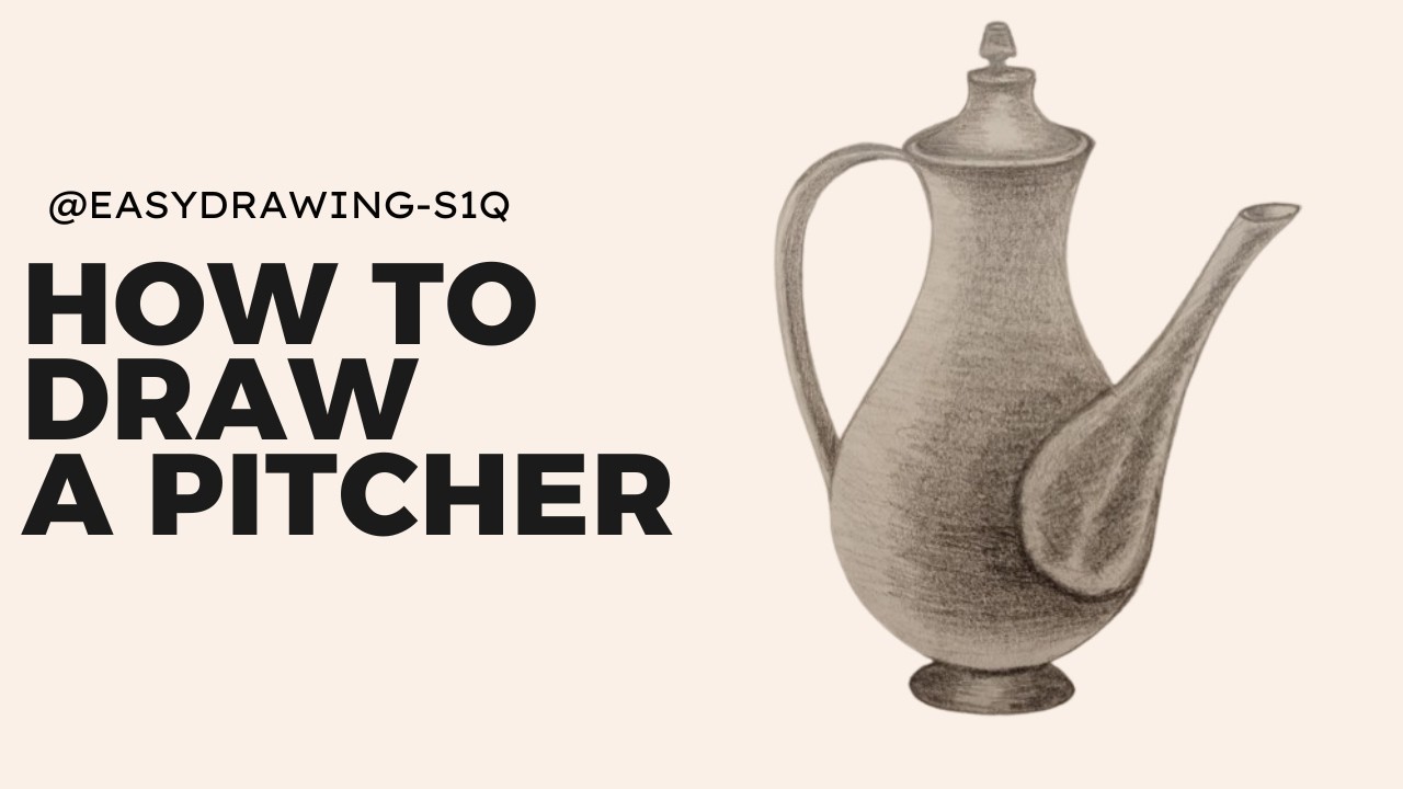 How to draw a pitcher