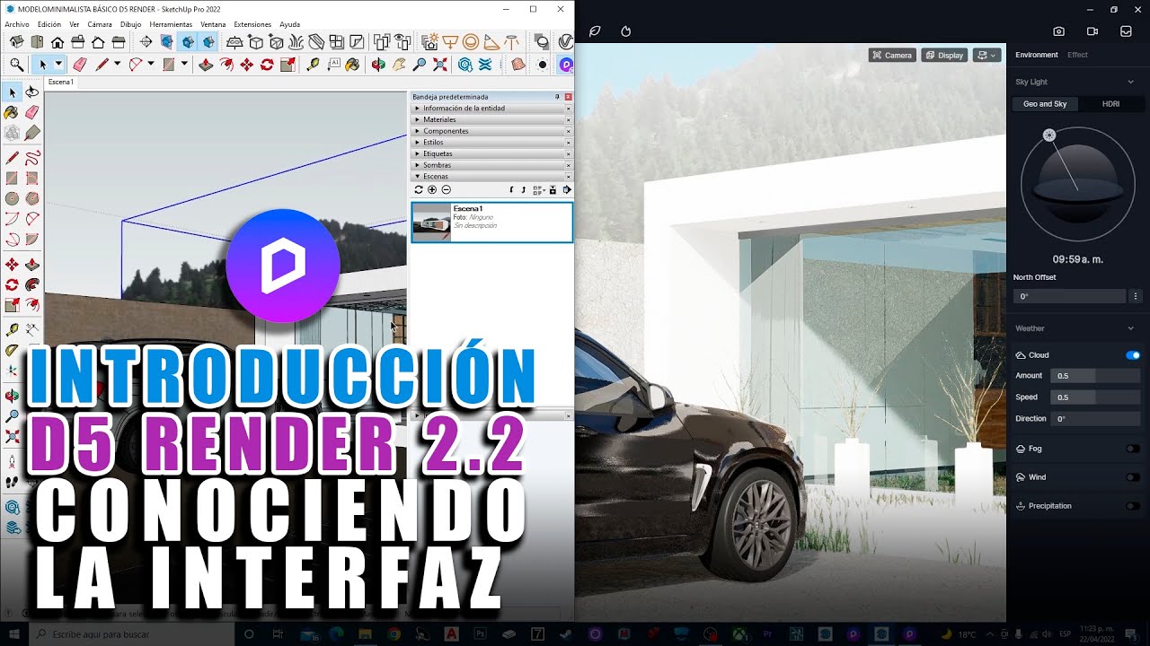 D5 RENDER 2.2 INTRODUCCIÓN AL PROGRAMA