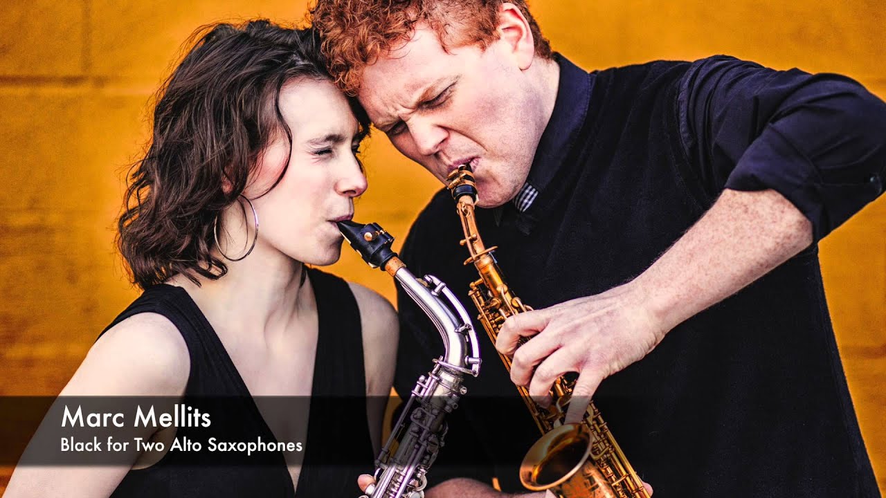 Marc Mellits - Black for two Alto Saxophones performed by Jacob Swanson and Sarah Marchitelli