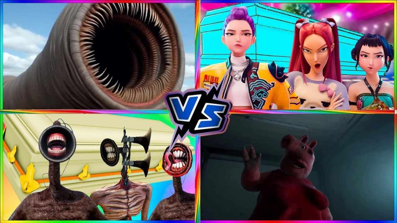 Siren head 🆚 Pig Exe 🆚 Worm Horor🆚 Tualety Horor Tiles Hop EDM Rush