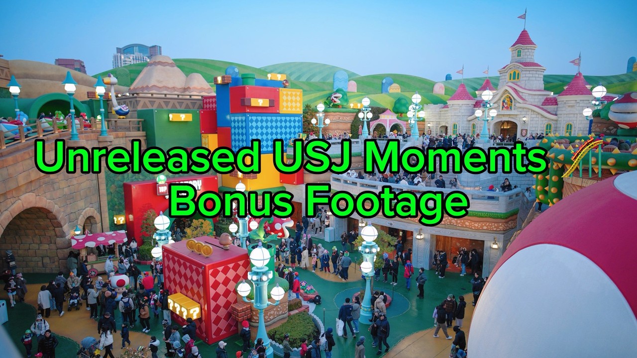 Previously Unseen Universal Studios Japan Clips 🎮 Waiting for Mario Kart