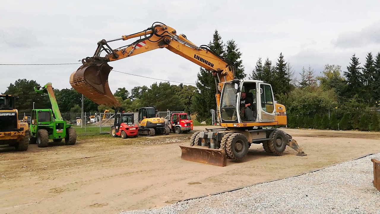 LIEBHERR A316 LITRONIC KOPARKA KOŁOWA 2012r KM MASZYNY BUDOWLANE WWW.KMRENT.PL 56-300 MILICZ