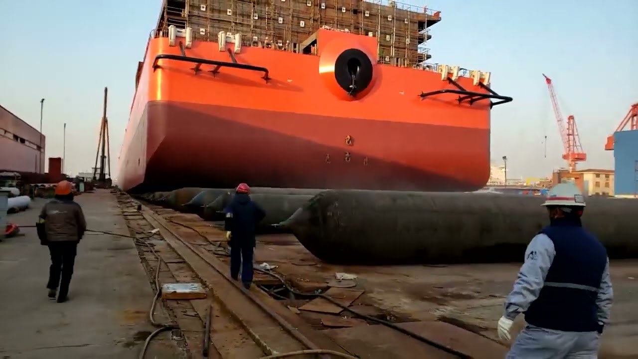 #EVERGREEN #Marine #Airbags Create New World Record of #Ship #Launching Weight #piling