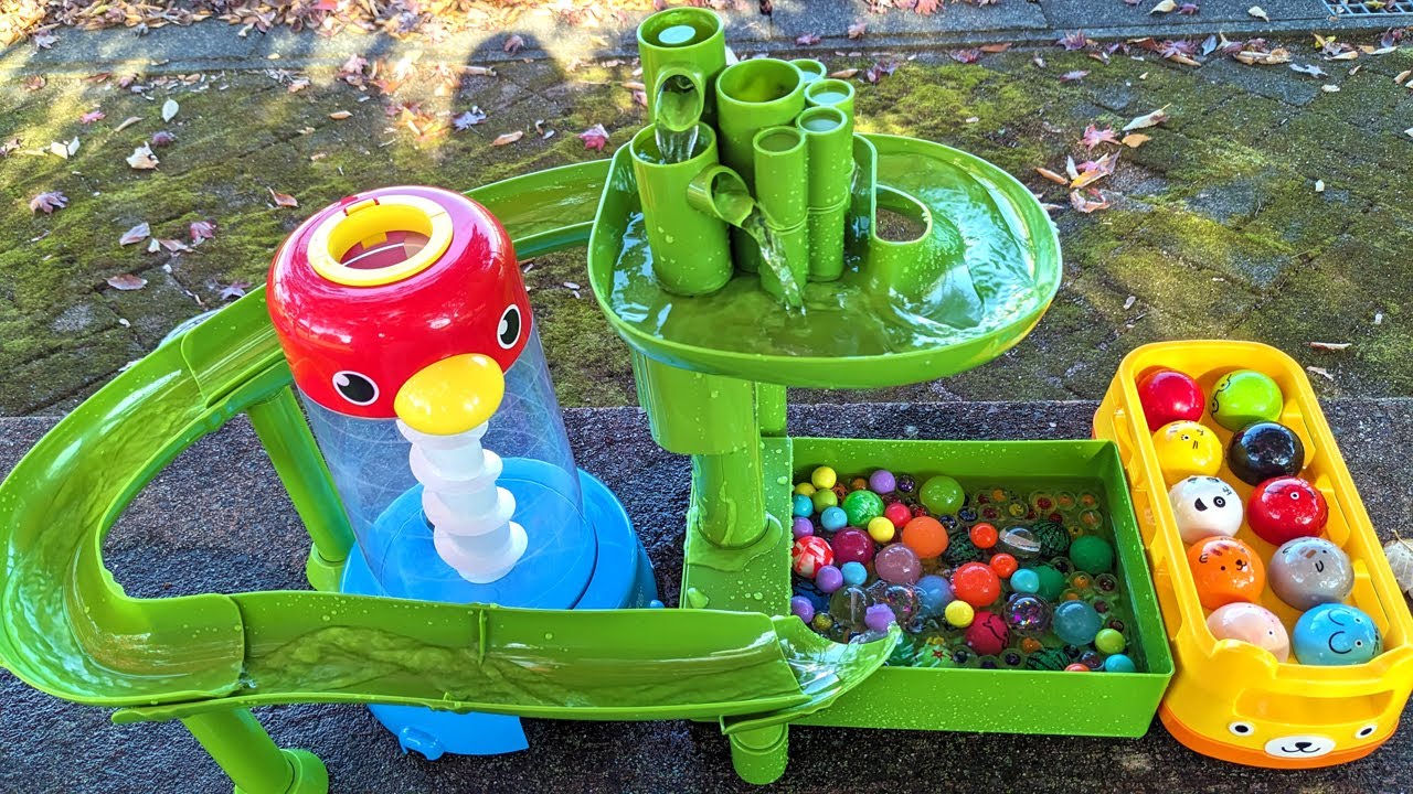 Somen Wiggle☆8 kinds of water slides! Sound of Water and ASMR