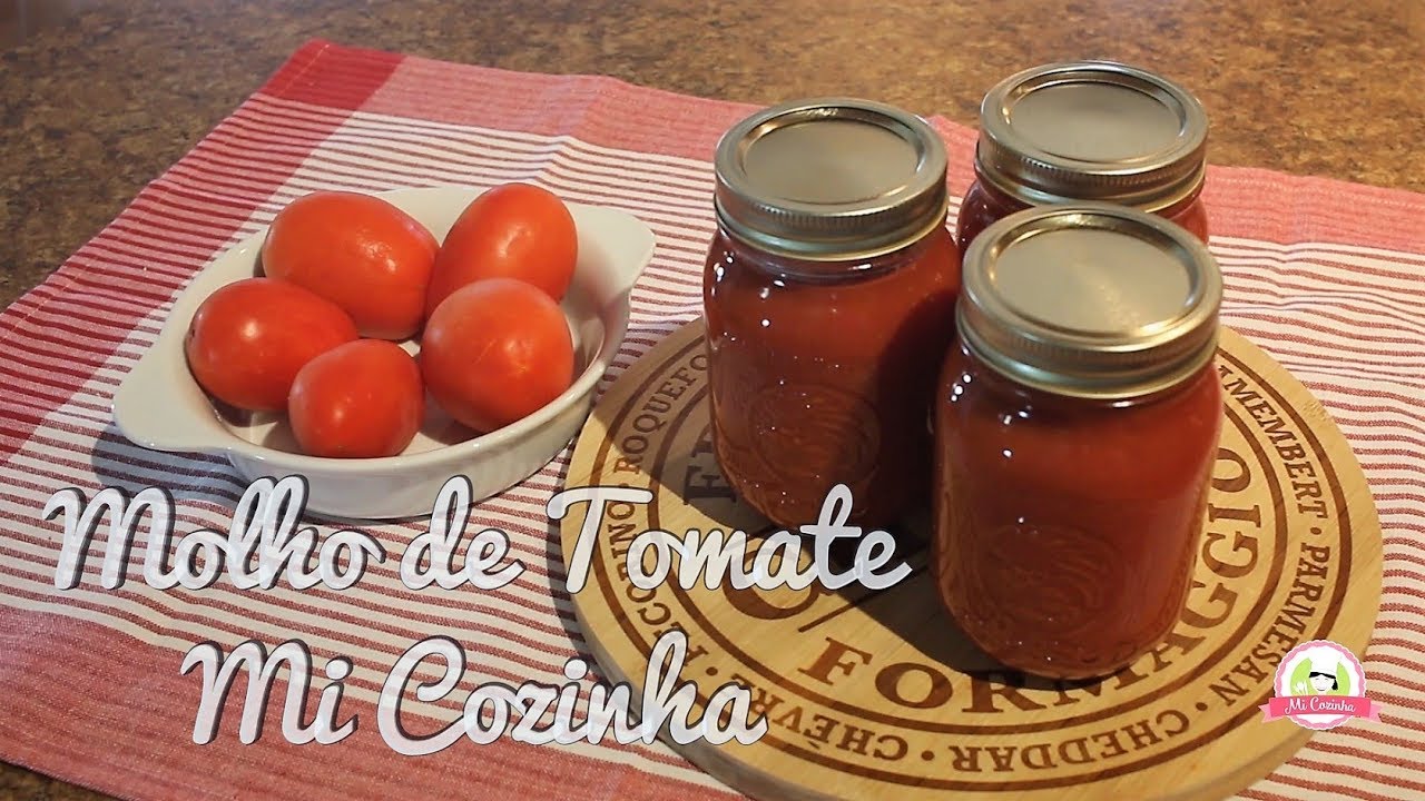 MOLHO DE TOMATE CASEIRO MI COZINHA