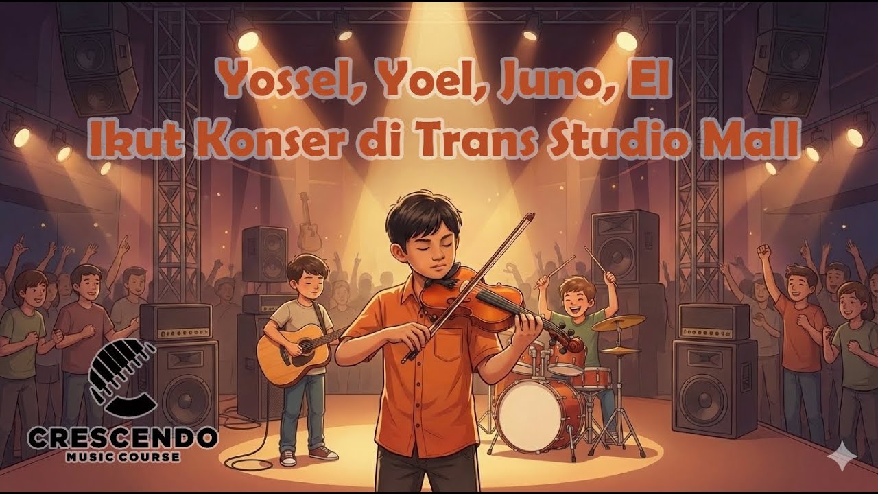 Yossel, El, Yoel, Juno Mengikuti Konser Crescendo di Trans Studio Mall