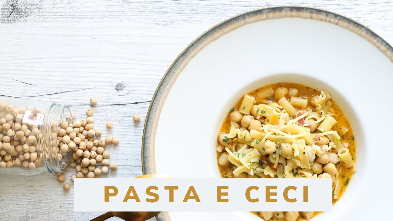 PASTA E CECI, LA RICETTA TRADIZIONALE ITALIANA - CHEF STEFANO DE GREGORIO - SAPORIE