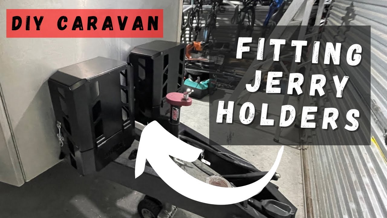 Fitting iBuilt Kits Jerry Can Holders to my DIY Caravan