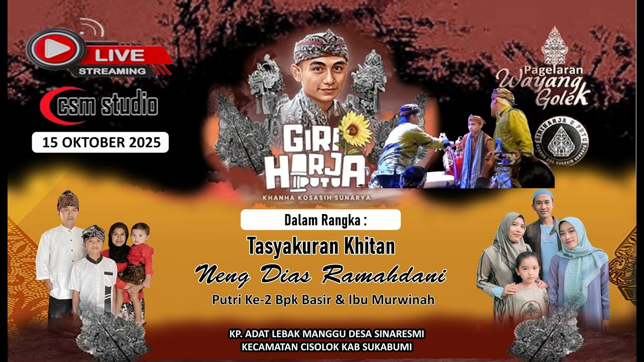 🔴 LIVE GIRI HARJA 2 PUTU -KANHA ADE KOSASIH SUNARYA - KP ADAT LEBAK MANGGU SIRNARESMI SUKABUMI