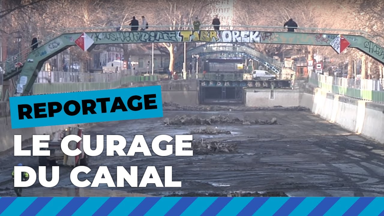 Mise à sec du canal Saint-Martin: le ramassage des déchets | Paris se transforme 💫 | Ville de Paris