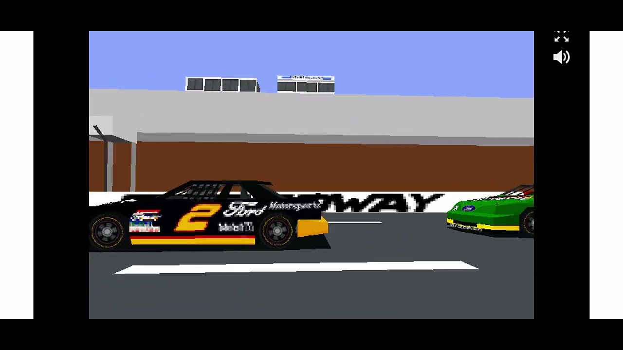 I’m Ned Jarrett From Papyrus this is NASCAR Racing