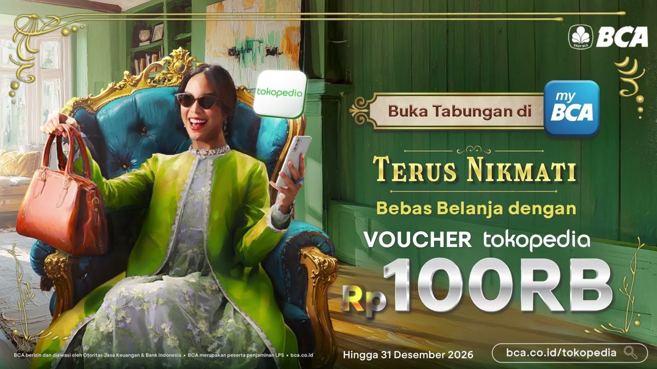 Buka Tabungan di myBCA, Terus Nikmati Voucher Tokopedia