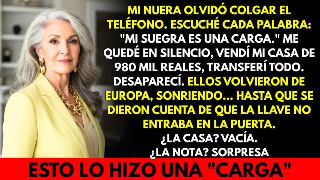 Mi nuera dijo que yo era una carga… y al volver de Europa vio lo que una “carga” puede hacer