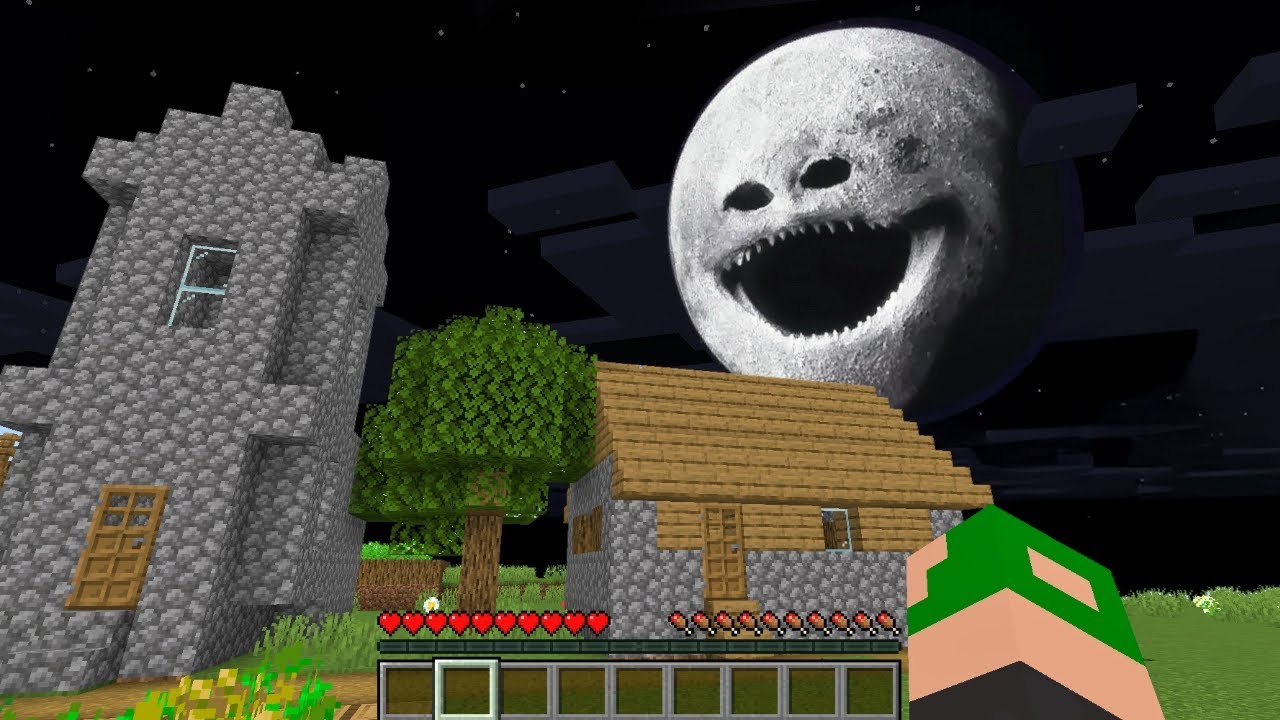 ПРОКЛЯТАЯ ЛУНА ПРОСНУЛАСЬ И ХОЧЕТ УНИЧТОЖИТЬ МОЙ HARDCORE-МИР В MINECRAFT!!
