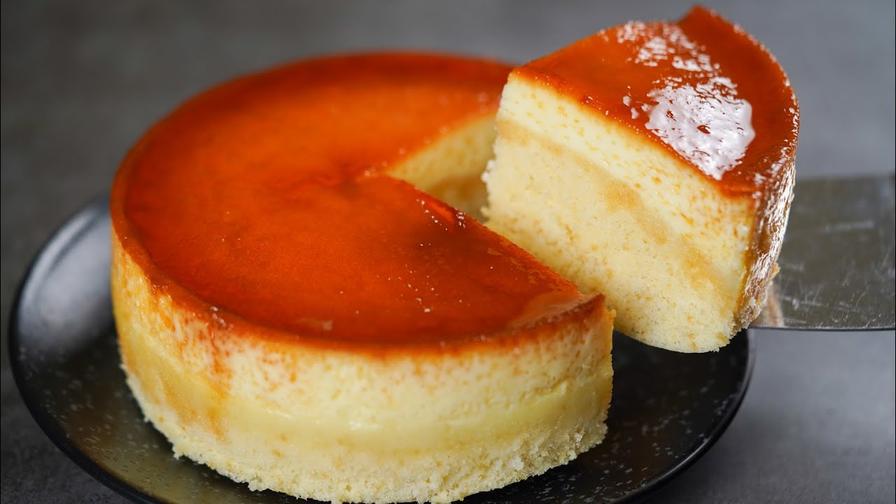 VANILLA CAKE WITH CARAMEL PUDDING | 2 IN 1 DESSERT RECIPE |  VANILLA FLAN PUDDING & CAKE RECIPE