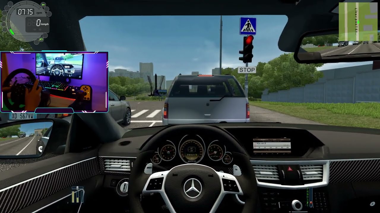 City Car Driving Mercedes-AMG E63 W212/Logitech G27