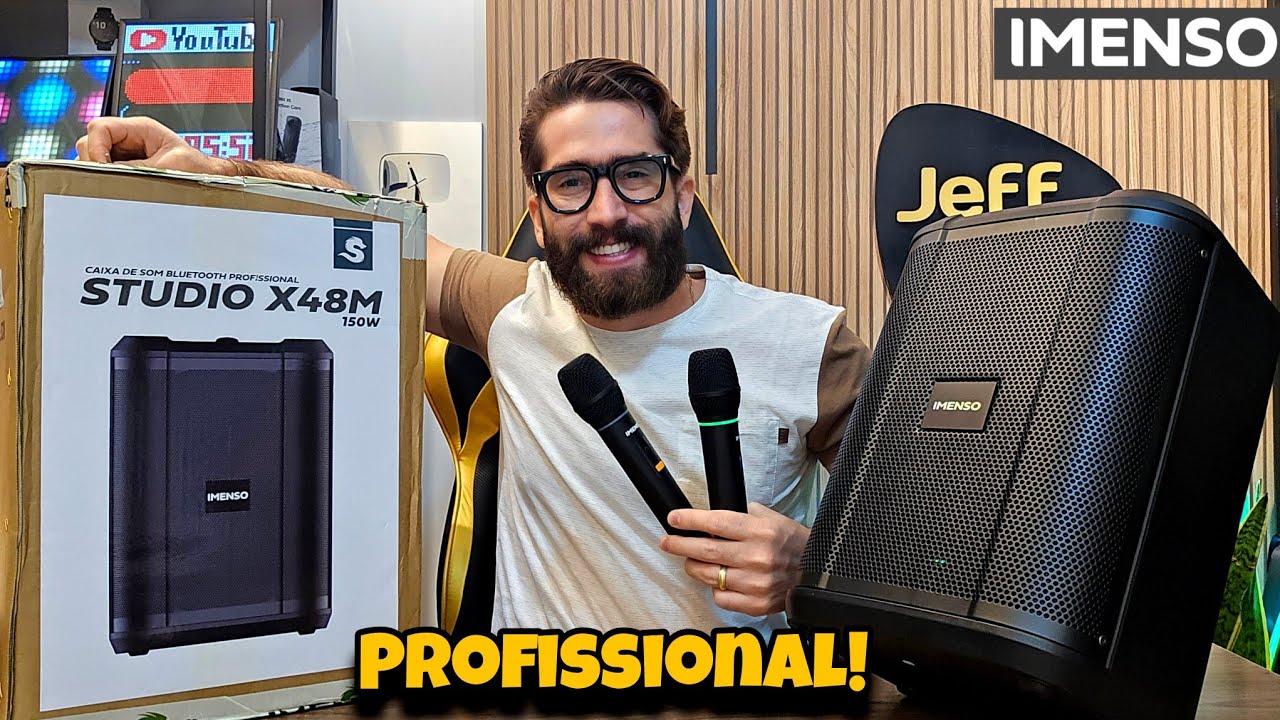 LANÇAMENTO! IMENSO STUDIO X48M 150W: A caixa de som PROFISSIONAL da marca! (Unboxing)