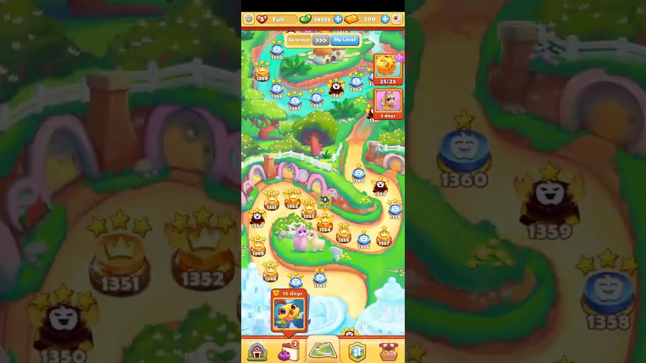 Farm Heroes Saga - Level 1 - 1900 map