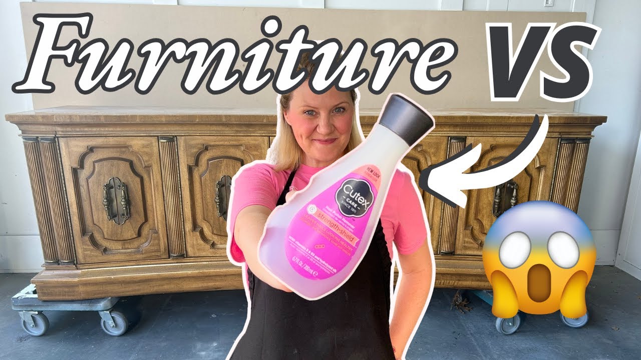 How to Strip Furniture Quickly | Transforming a FB Marketplace Buffet | Furniture restoration