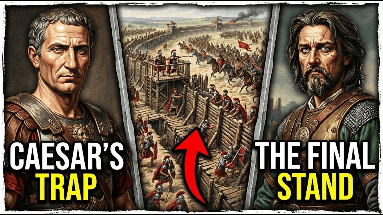 How Caesar Built 2 Fortresses To Conquer a City | Siege of Alesia