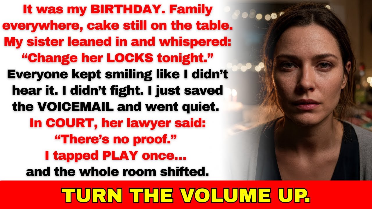 On My Birthday, Sister Whispered: “Change Her Locks Tonight…” Until I Played Her Voicemail in Court…
