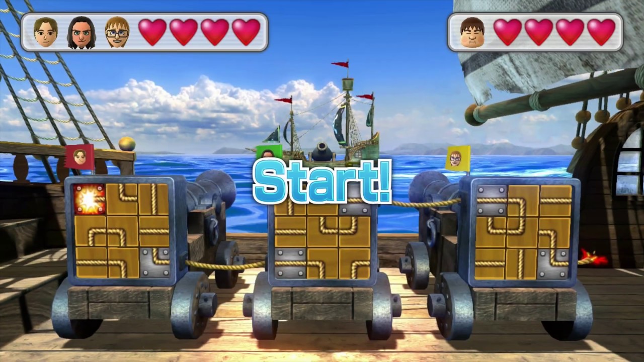Wii Party U minigame: Blast Panels 60fps