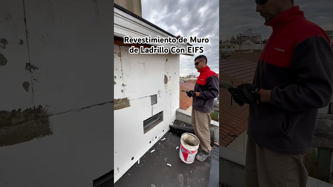🔥Revestimiento de Pared con EPS Sistema EIFS - Aislamiento T&eacute;rmico #construccion