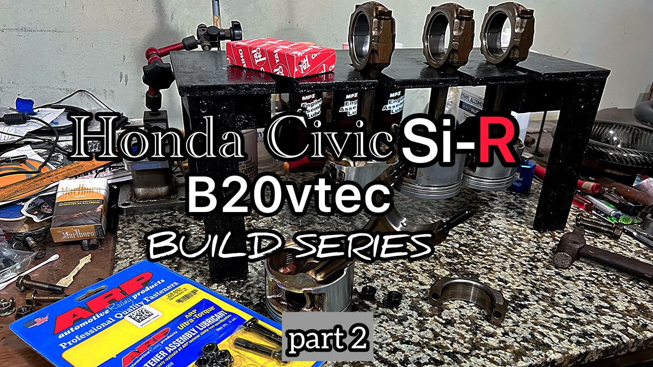 Honda Civic SiR B16a to B20vtec Rebuild series part 2