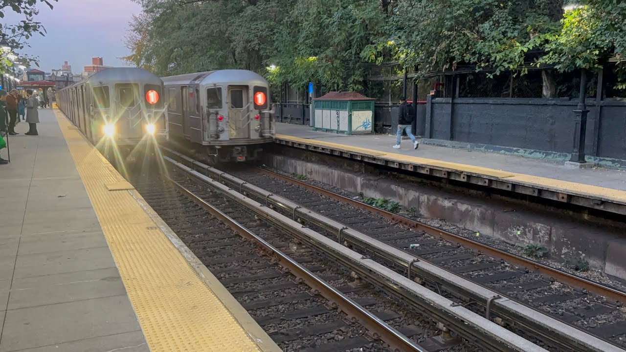IRT Broadway-Seventh Avenue Line: R62A (1) train action at Dyckman Street