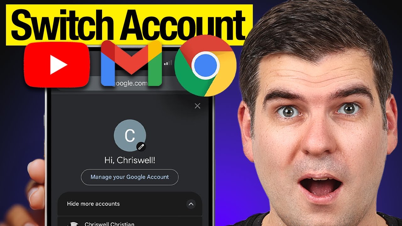 Как переключить аккаунт Google (Gmail, YouTube, Chrome)
