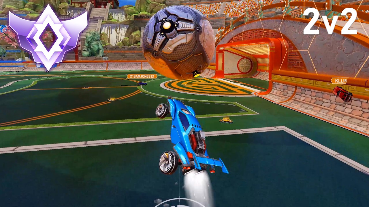 Rocket League Gameplay (Champ 3 2v2)