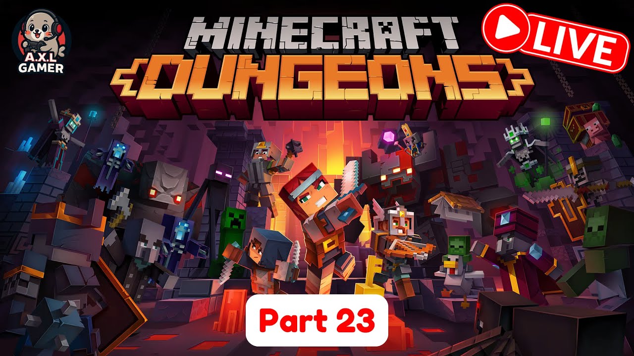 LIVE 🔴 - Playing Minecraft Dungeons Tower on PC | PS5 (Part 23)