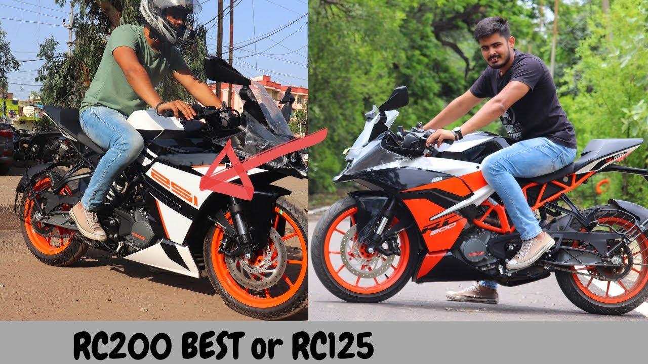 KTM RC125 vs KTM RC200 ABS BS6
