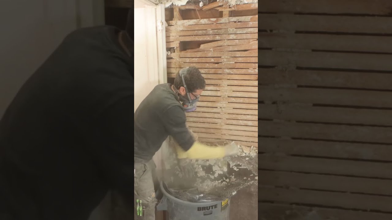 How to Remove Plaster Walls - #shorts