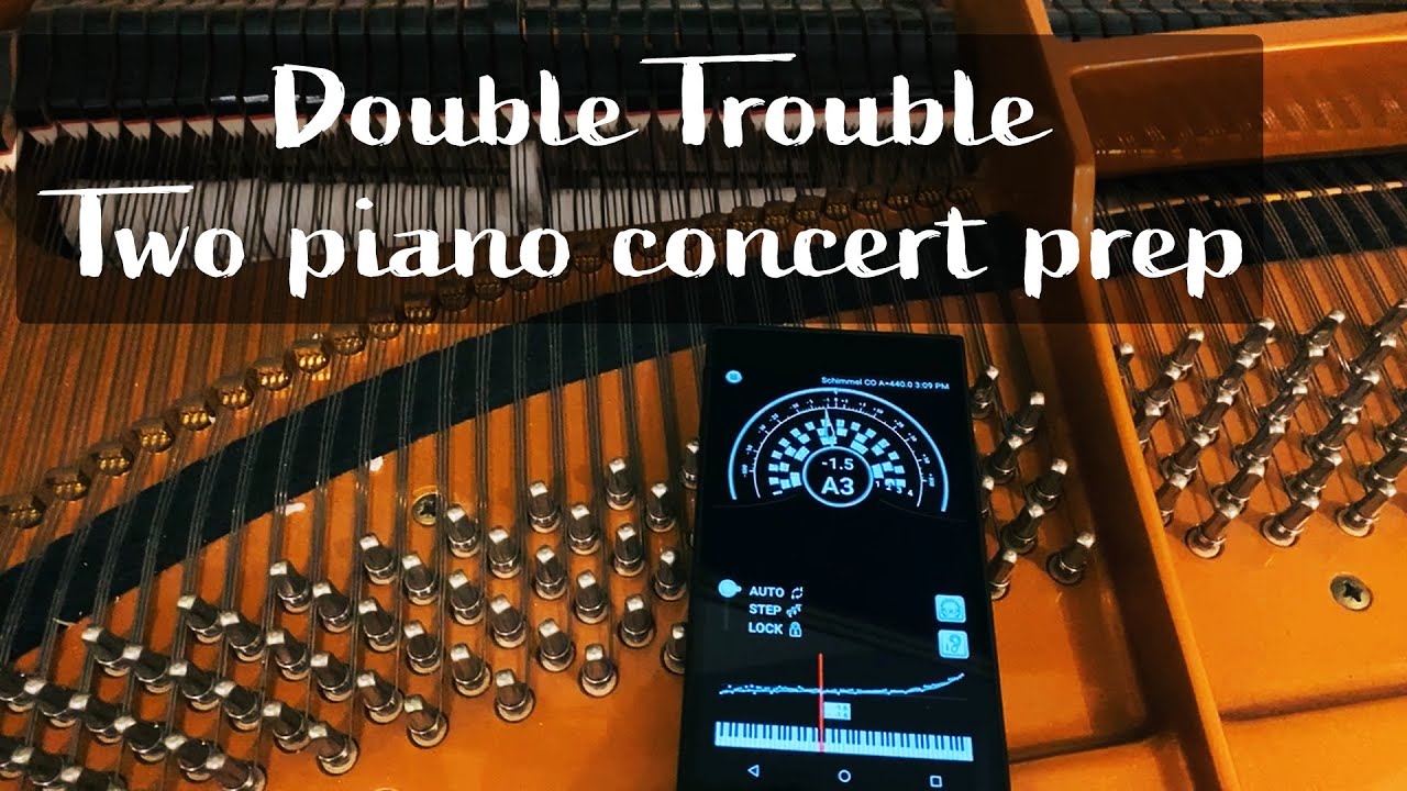 Double Pianos Concert Prep.