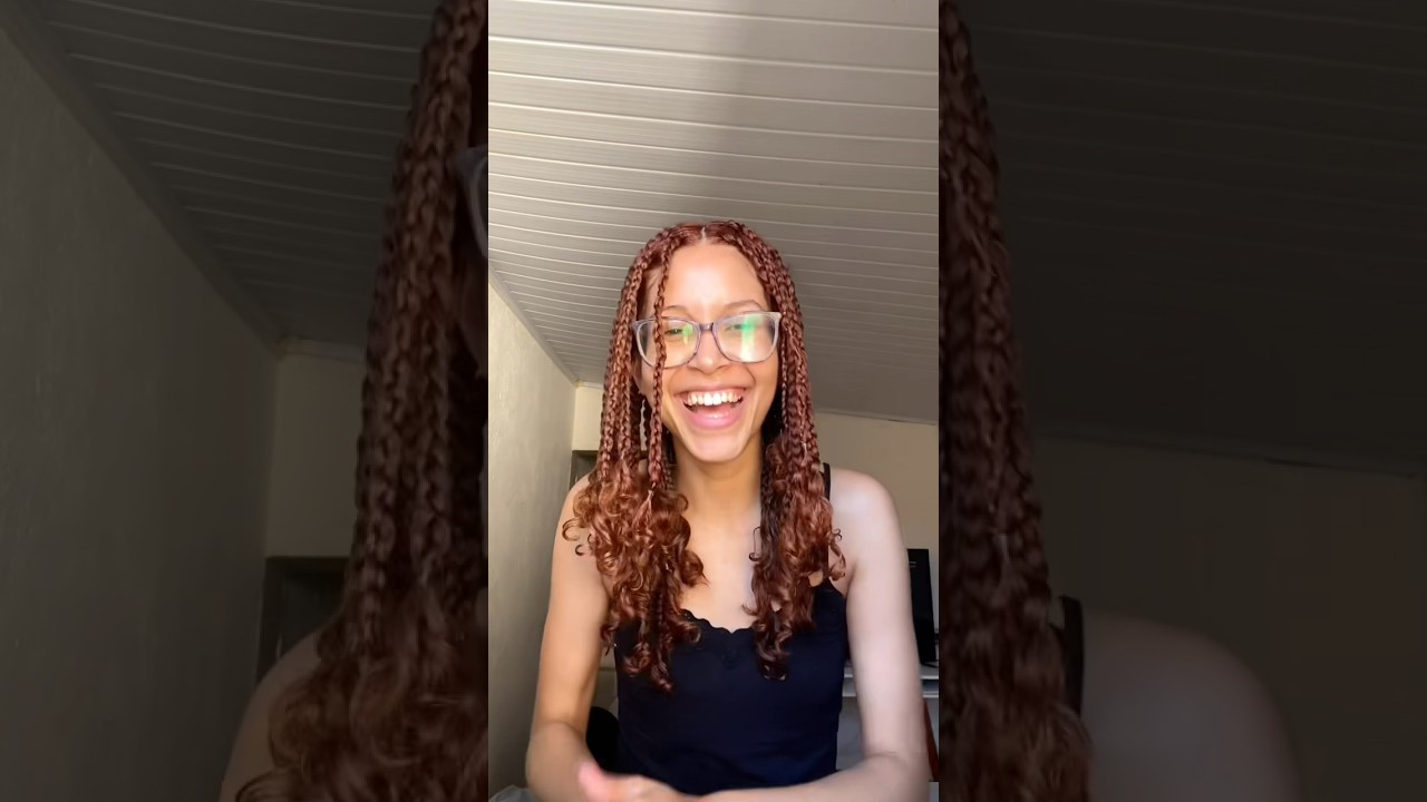 Trançando todo cabelo sozinha🥵