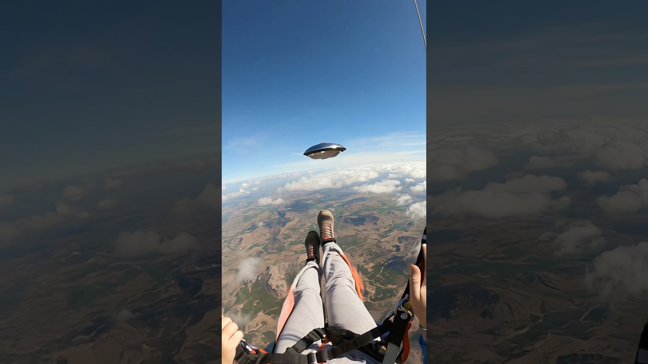 Not Alone Up There &mdash; UFO Caught on Parachute Cam #UFOs #ufo #UAP #UAPs #ovni