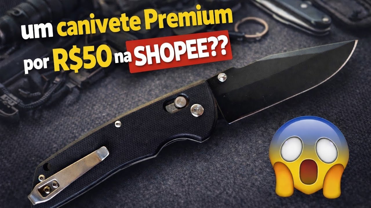 Canivete Braswei, um canivete Premium de R$50 na SHOPEE...