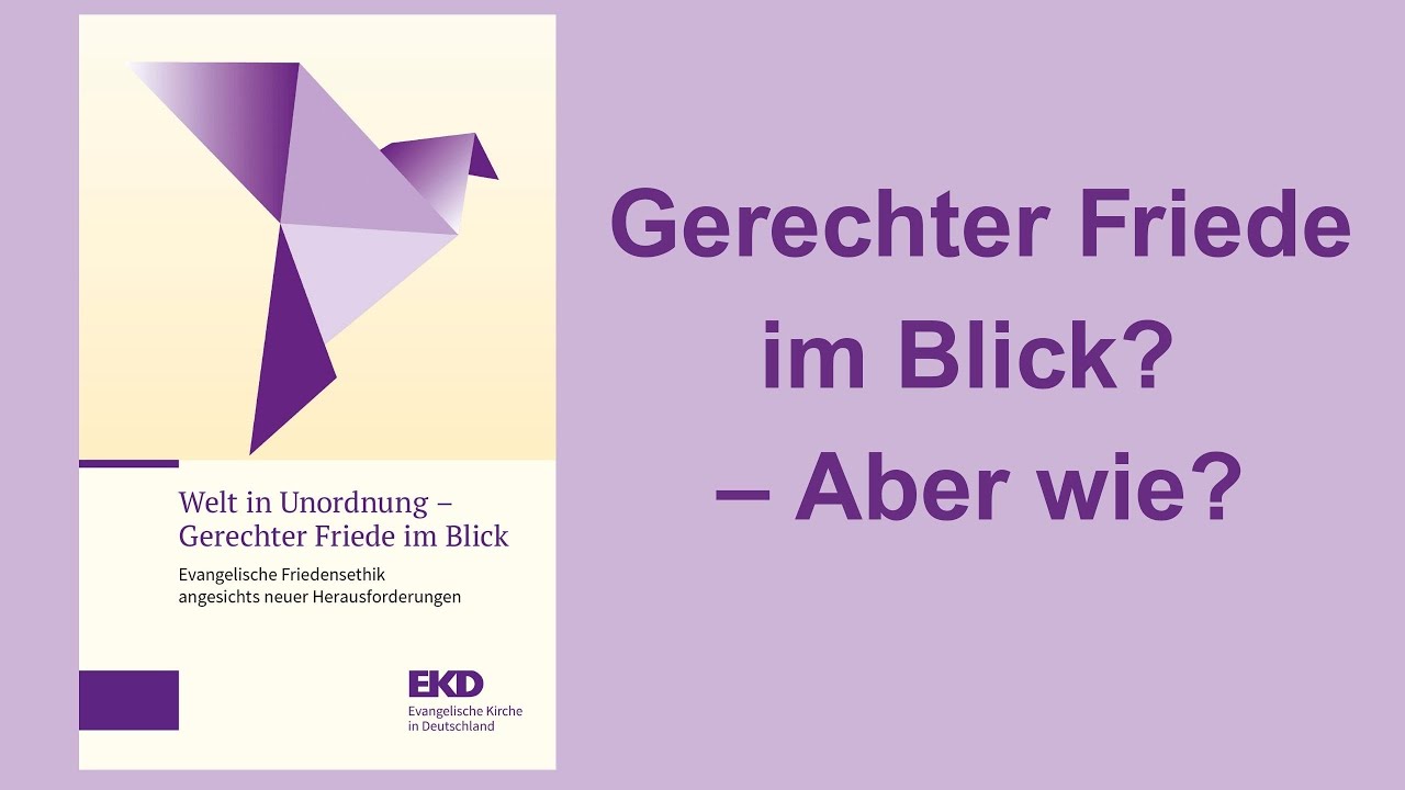 Audio: Vortrag und Gespräch zur neuen Friedensdenkschrift der EKD