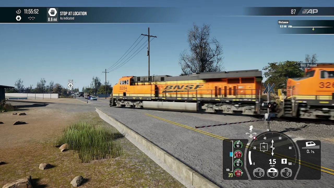 Train sim world: 5 more BNSF manifest freight train passing by the railroad tracks