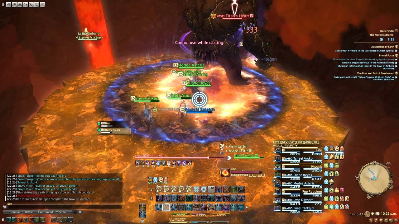 FFXIV : ARR - Titan Extreme (Black mage PoV) By EG