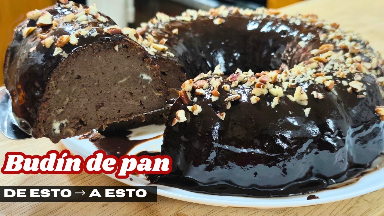 El Budín de Pan de Chocolate MÁS HÚMEDO y DELICIOSO | Receta Fácil