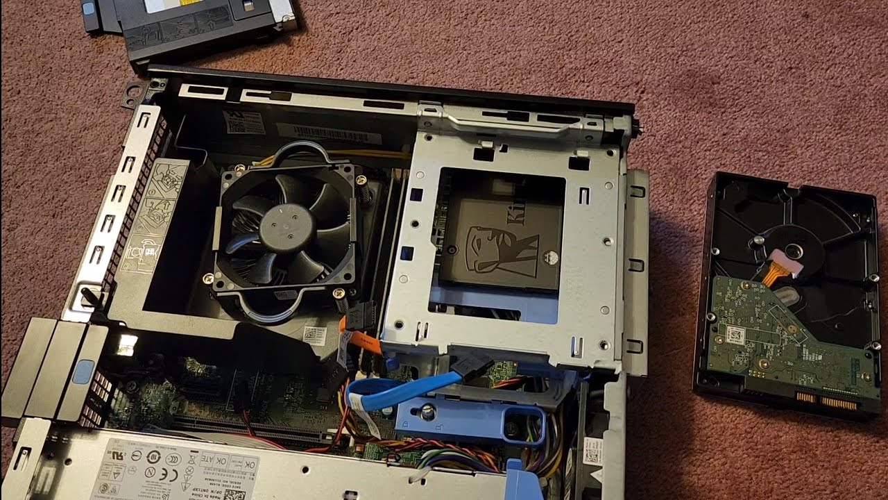 Dell Optiplex 3020 Disassembly RAM SSD Hard Drive Upgrade Replacement Repair Quick Look Inside