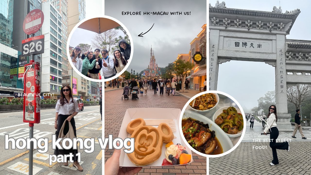 Hong Kong 2025 part 1 🇭🇰 first time in HK, cable car to Ngong Ping Village, Mong Kok, & Disneyland ✨
