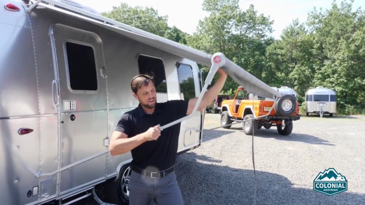 The Airstream Zip Dee Awning Operation - 2020 Caravel 22FB Canopy