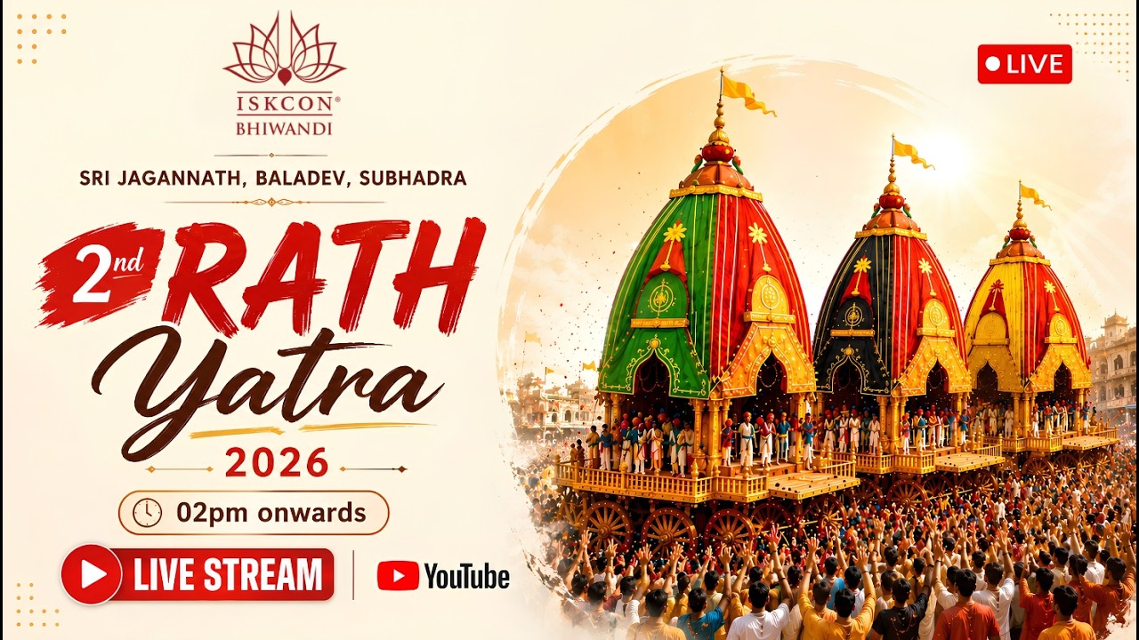 Rath Yatra 2026 LIVE | Lord Jagannath's Grand Chariot Festival | ISKCON Bhiwandi