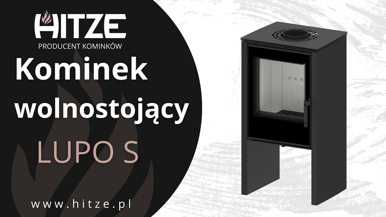 Kominek Wolnostojący - LUPO S - HITZE Producent Komink&oacute;w || Koza 🔥 Piec wolnostojący